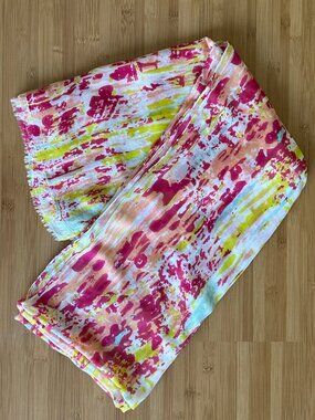 Multi-colored multi-purpose scarf / wrap